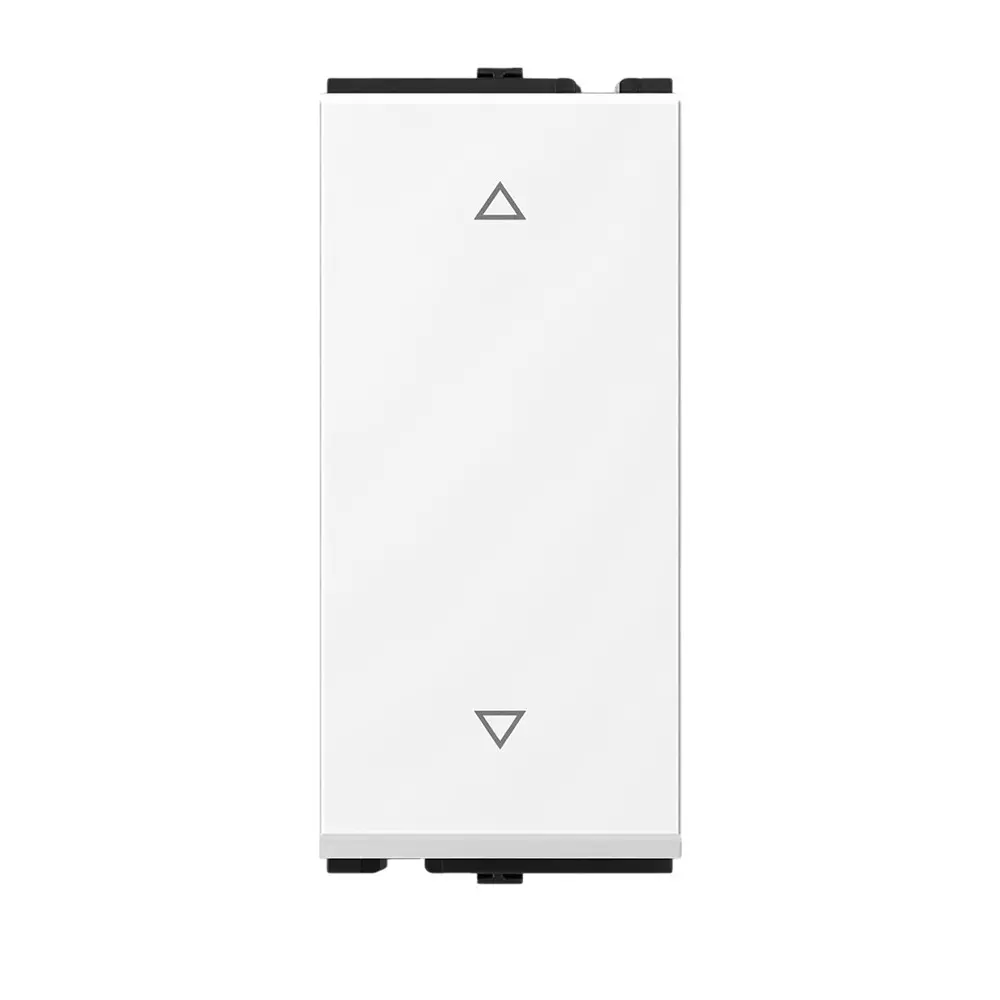 AP Tanish Series Gem Switch Polycarbonate 1 Module 10 A 2-Way White, T002 (Pack of 20 Pcs)