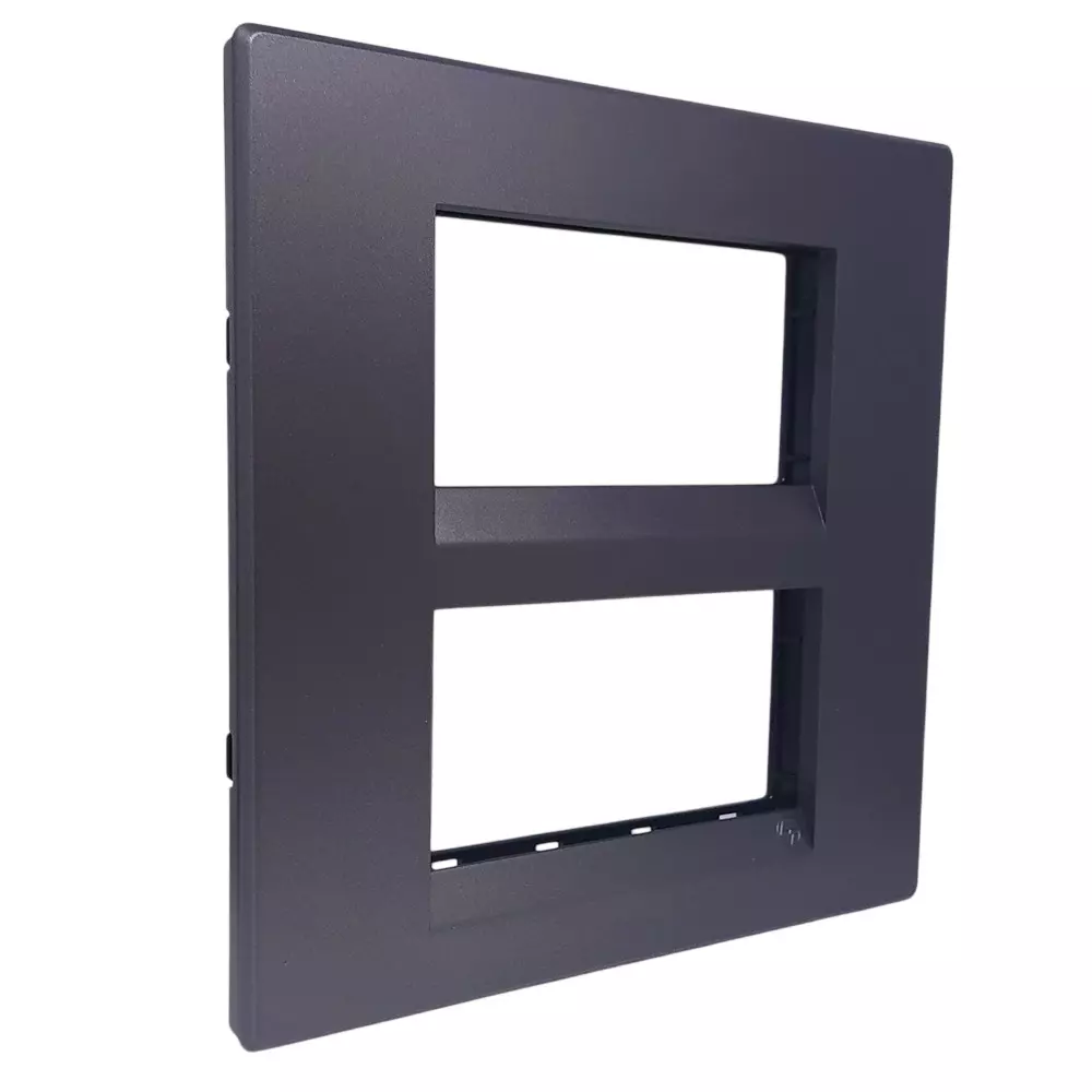 lt-lauritz-knudsen-englaze-plastic-square-cover-plate-with-plastic-grid-frame-mountain-grey-color-8-module-cb92208fm01