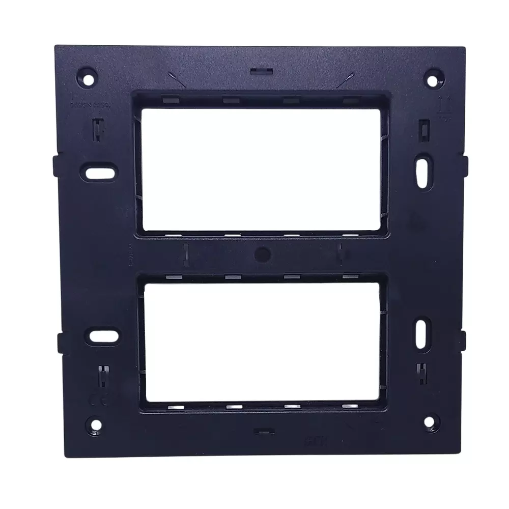lt-lauritz-knudsen-englaze-plastic-square-cover-plate-with-plastic-grid-frame-mountain-grey-color-8-module-cb92208fm01