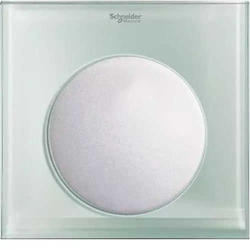 Schneider Electric ULTI Impress Blank Plate Cover Plate 1 Gang Polycarbonate Crystal Glass, UC31XXGL