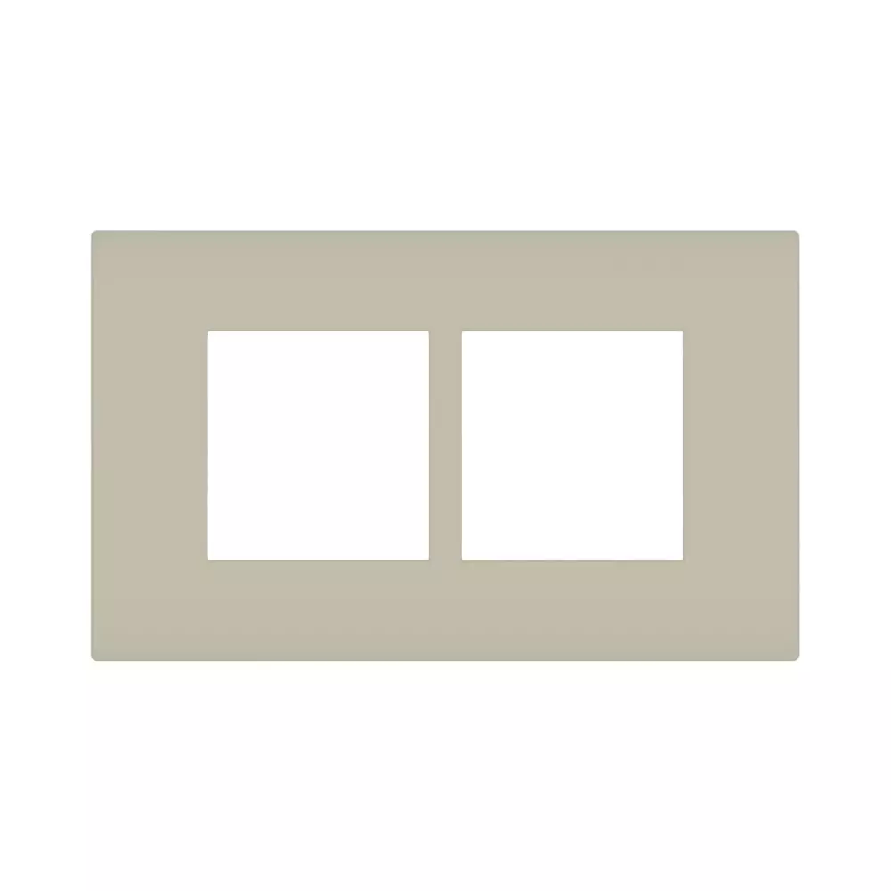 Norisys SQUARE Series Smart Plate with Frame Ice Silver 4 Module, S7604 .03