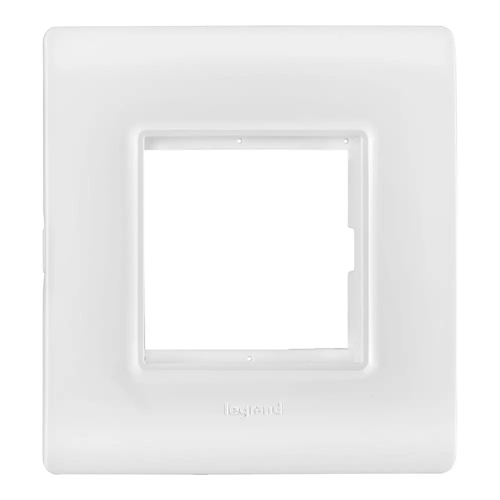 Legrand Cover Plate with Support Frame Allzy White 2 Module, 6813 01 (Pack of 10)