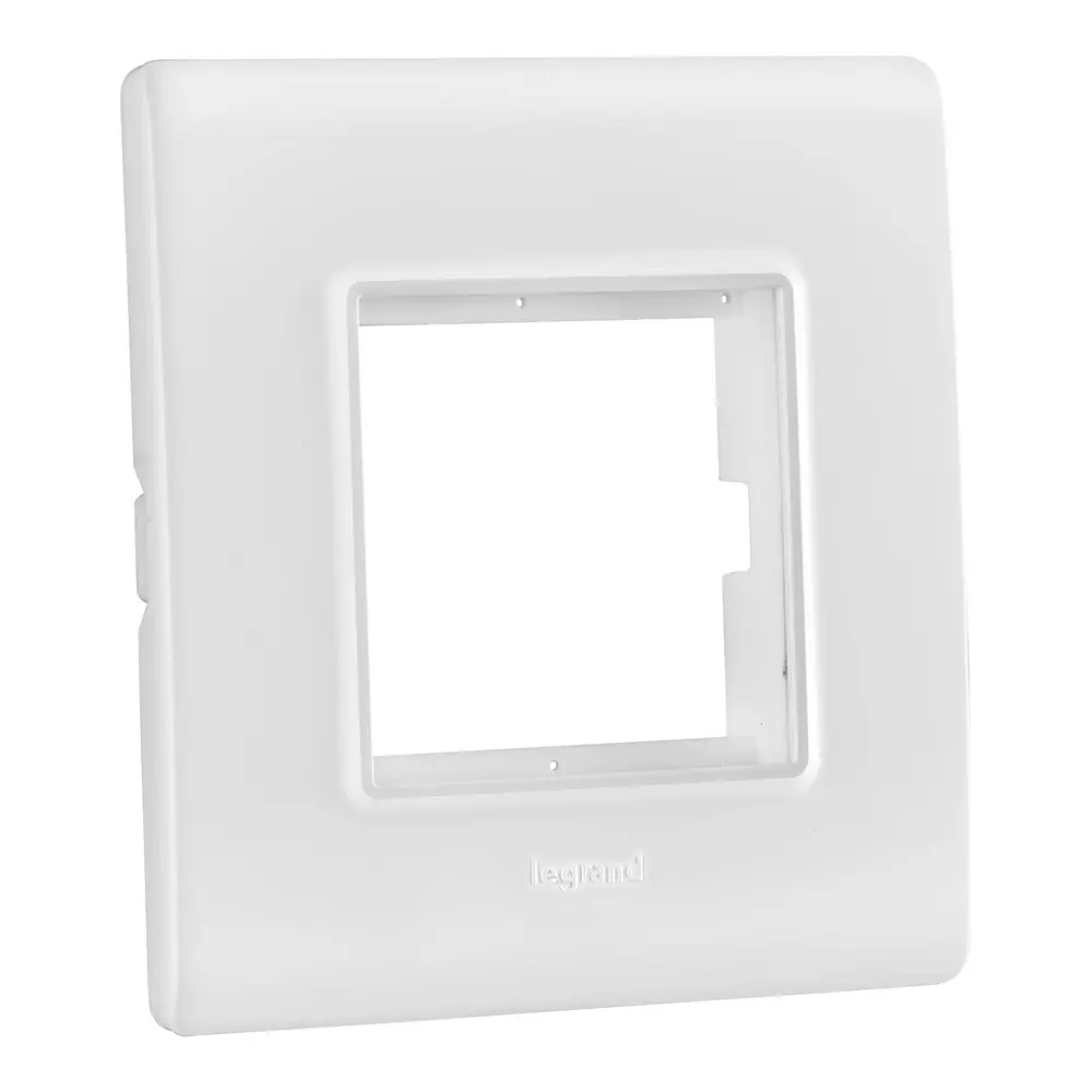 Legrand Cover Plate with Support Frame Allzy White 2 Module, 6813 01 (Pack of 10)