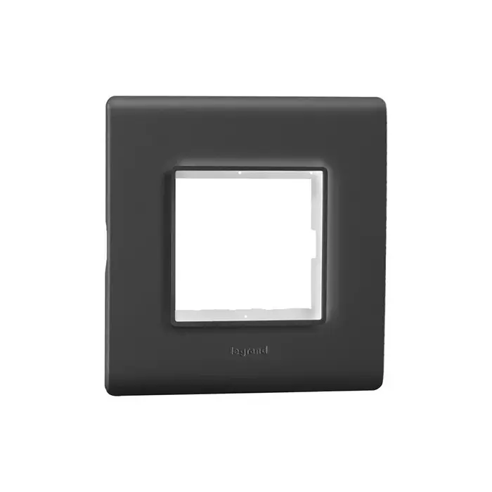Legrand Cover Plate with Support Frame Allzy Matt Black