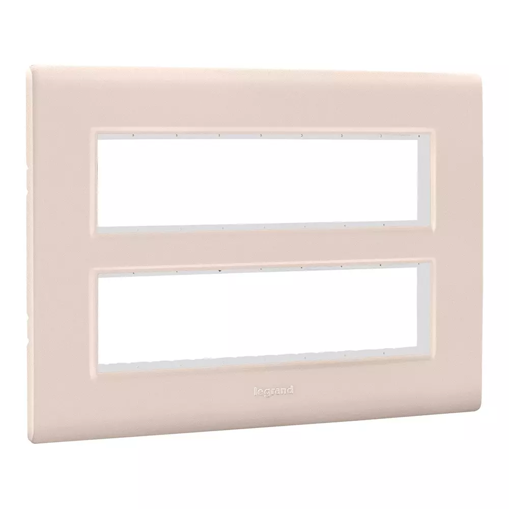 Legrand Cover Plate with Support Frame Allzy Rose Gold 12 Module, 6813 63 (Pack of 10)