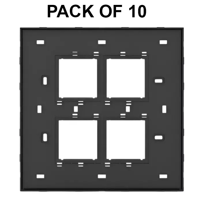 K9 Evoq GLASSIK BASE FRAME 8 Module (Square) Black, GBP9407 (Pack of 10)