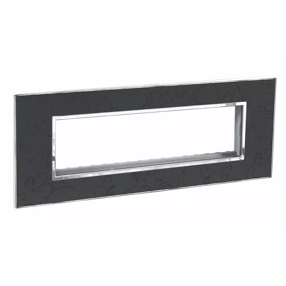 Legrand Arteor Series 8 M Modular Cover Plate with Frame High Grade Polycarbonate Dark Baroque, 5758 67