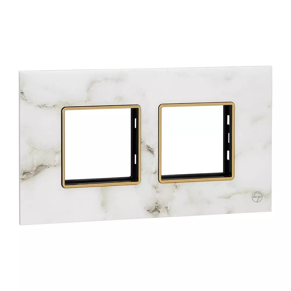 lt-lauritz-knudsen-entice-cover-plate-with-grid-frame-white-marble-color-4-module-cb91104fw07