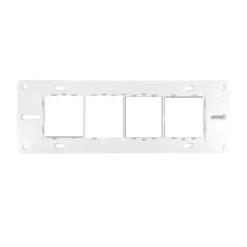 GreatWhite Chrome Evo Modular Plates 8 Module Horizontal in White Chrome Color and Plastic Body, 20607-WHC (Pack of 10)