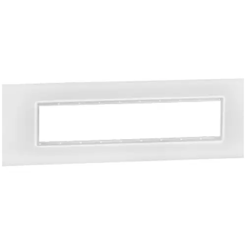 Legrand Cover Plate with Support Frame Allzy White 9 Module, 6813 07 (Pack of 5)