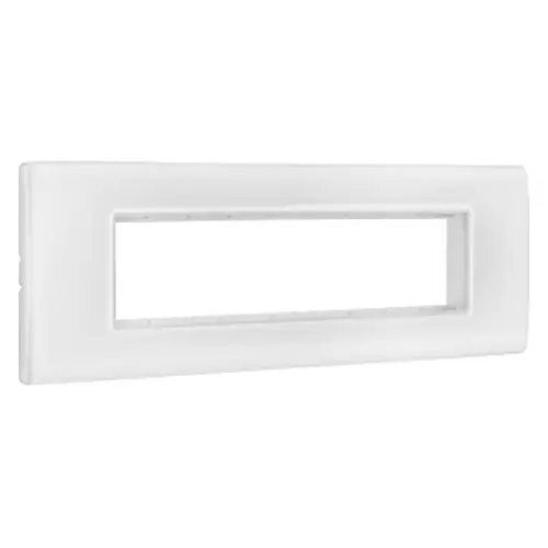Legrand Cover Plate with Support Frame Allzy White 9 Module, 6813 07 (Pack of 5)