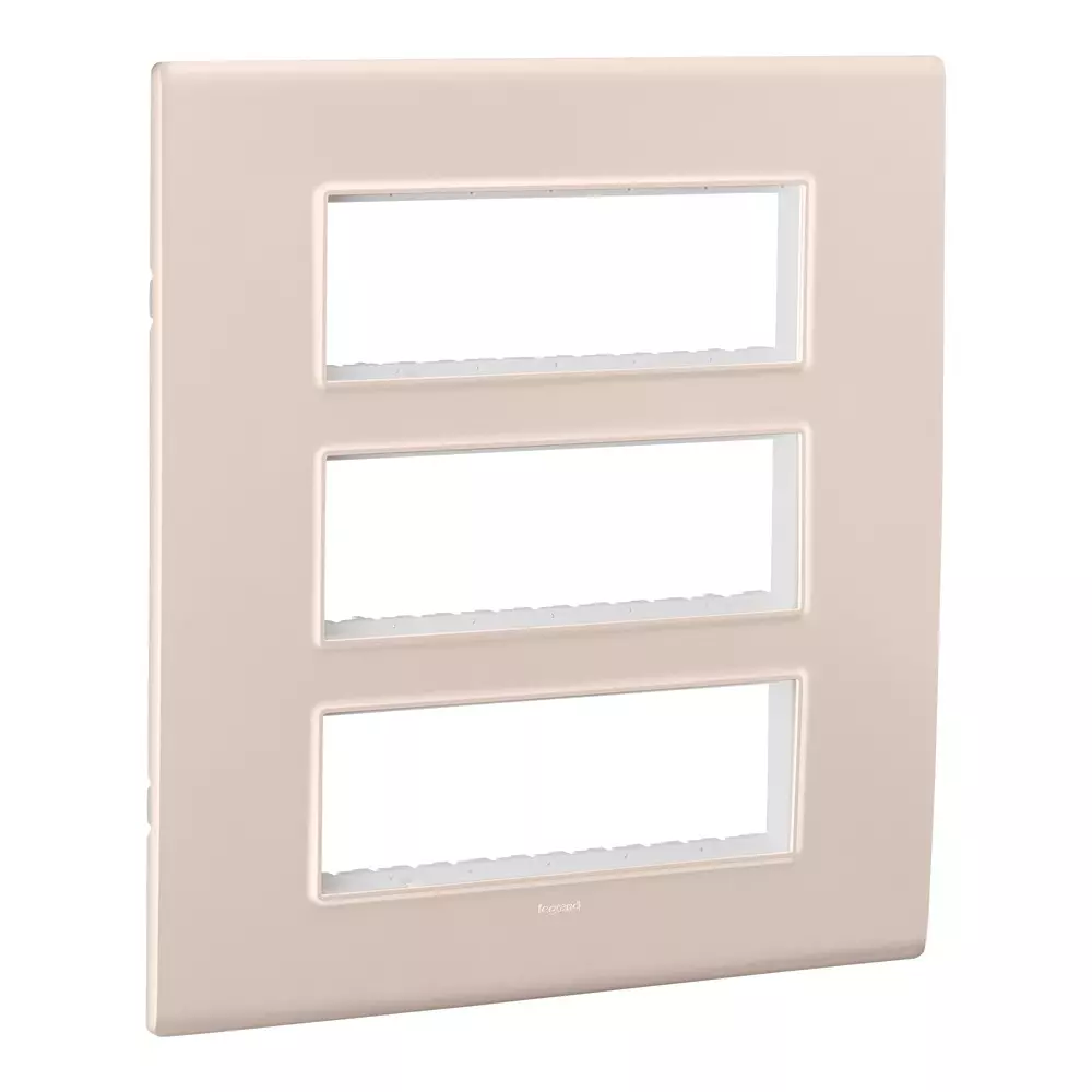 Legrand Cover Plate with Support Frame Allzy Rose Gold 18 Module, 6813 65 (Pack of 10)