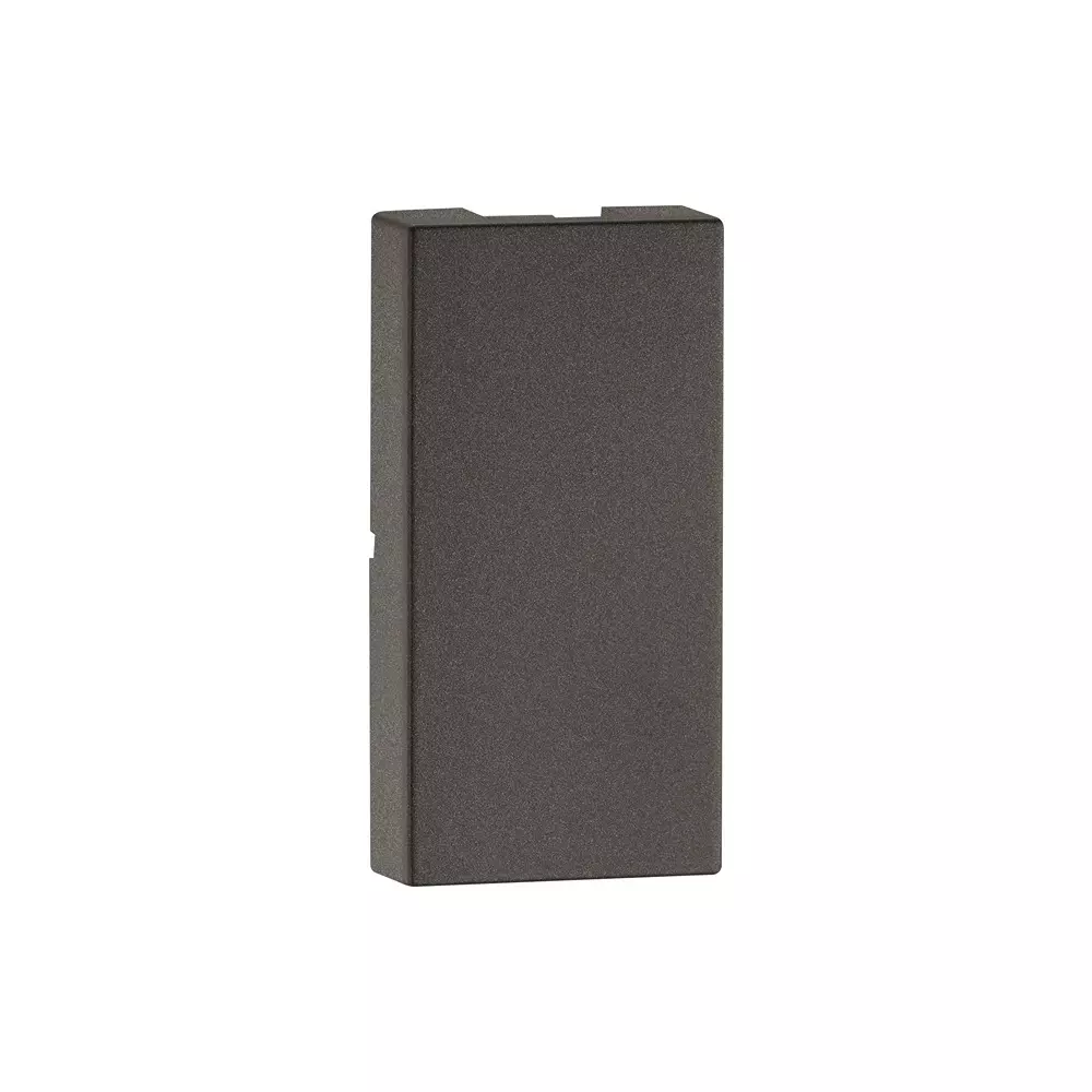 Legrand Blanking Plate Myrius Charcoal Grey 1 Module, 6794 76