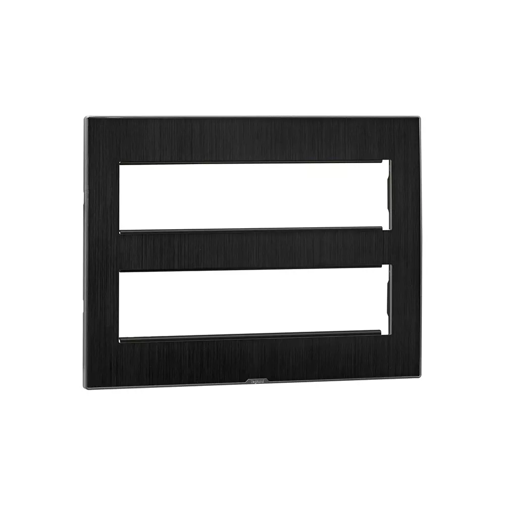 Legrand Cover Plate with Support Frame Myrius Dark Fade 16 Module, 6796 16