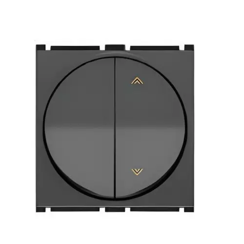 Goldmedal Modular 2 Switch 10 Amp 1 & 2 Way 2 M Carbon Grey, 182607