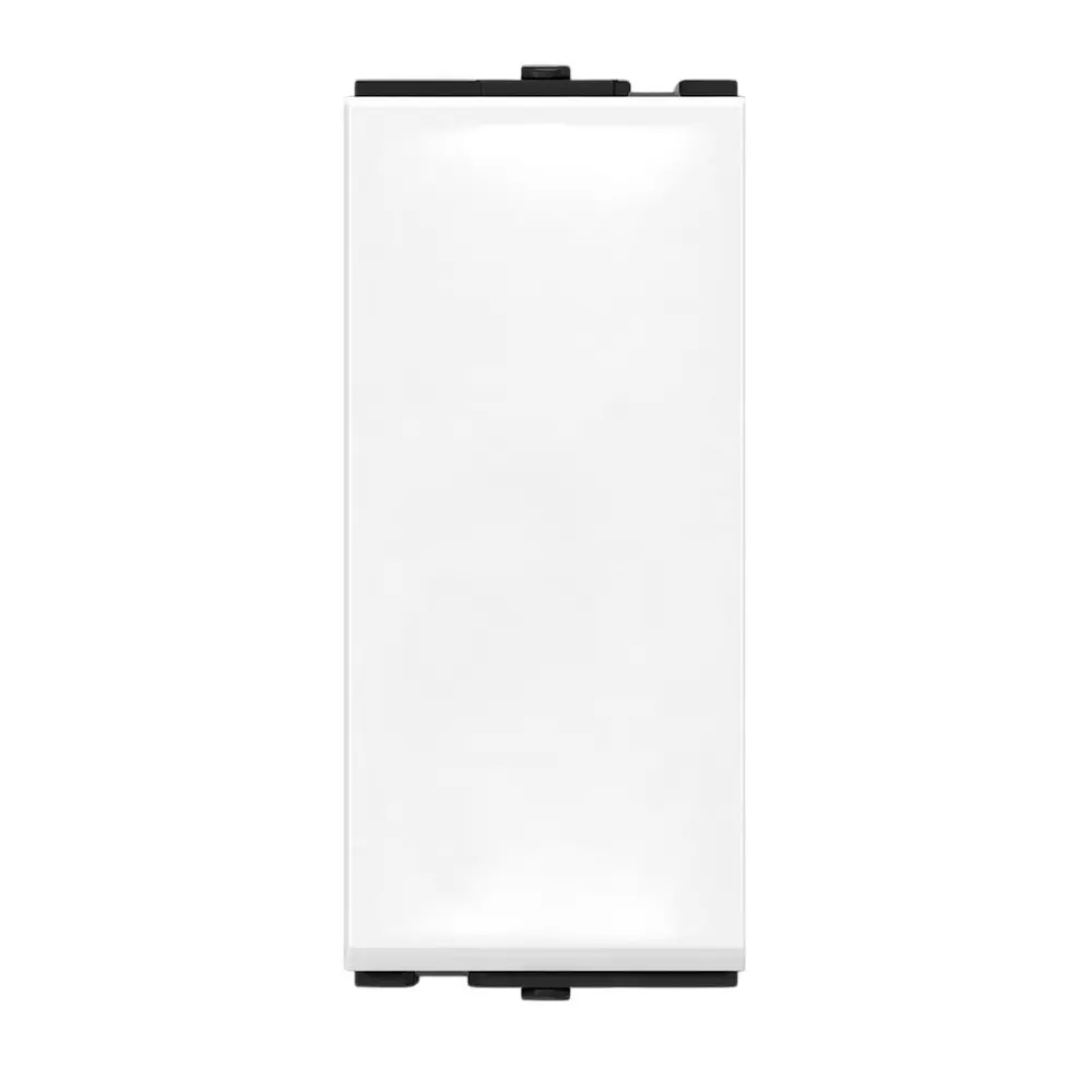 AP Tanish Series Gem Switch Polycarbonate 1 Module 10 A 1-Way White, T001 (Pack of 20 Pcs)