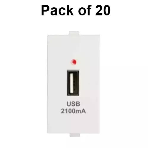 anchor-penta-usb-a-charger-white-1-module-single-port-5-v-dc-21-amp-65611-pack-of-20