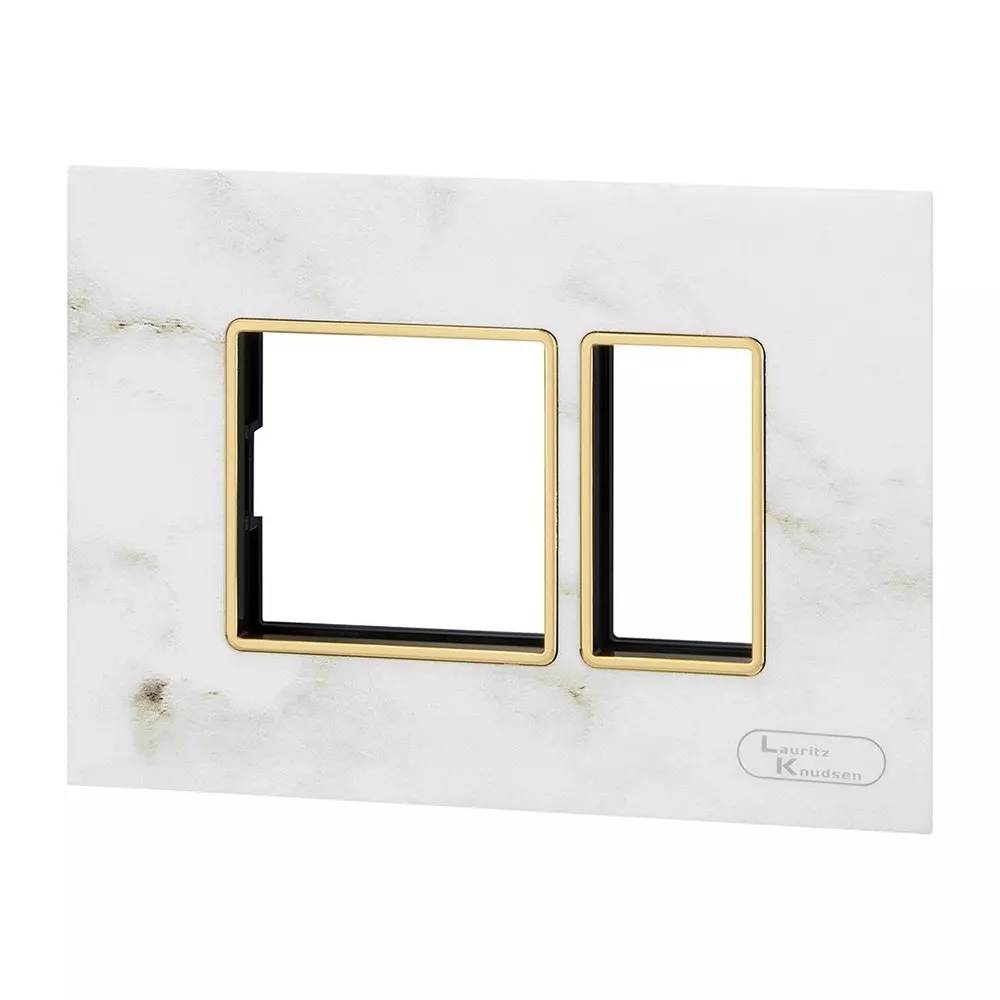 lt-lauritz-knudsen-entice-cover-plate-with-grid-frame-white-marble-color-3-module-cb91103fw07