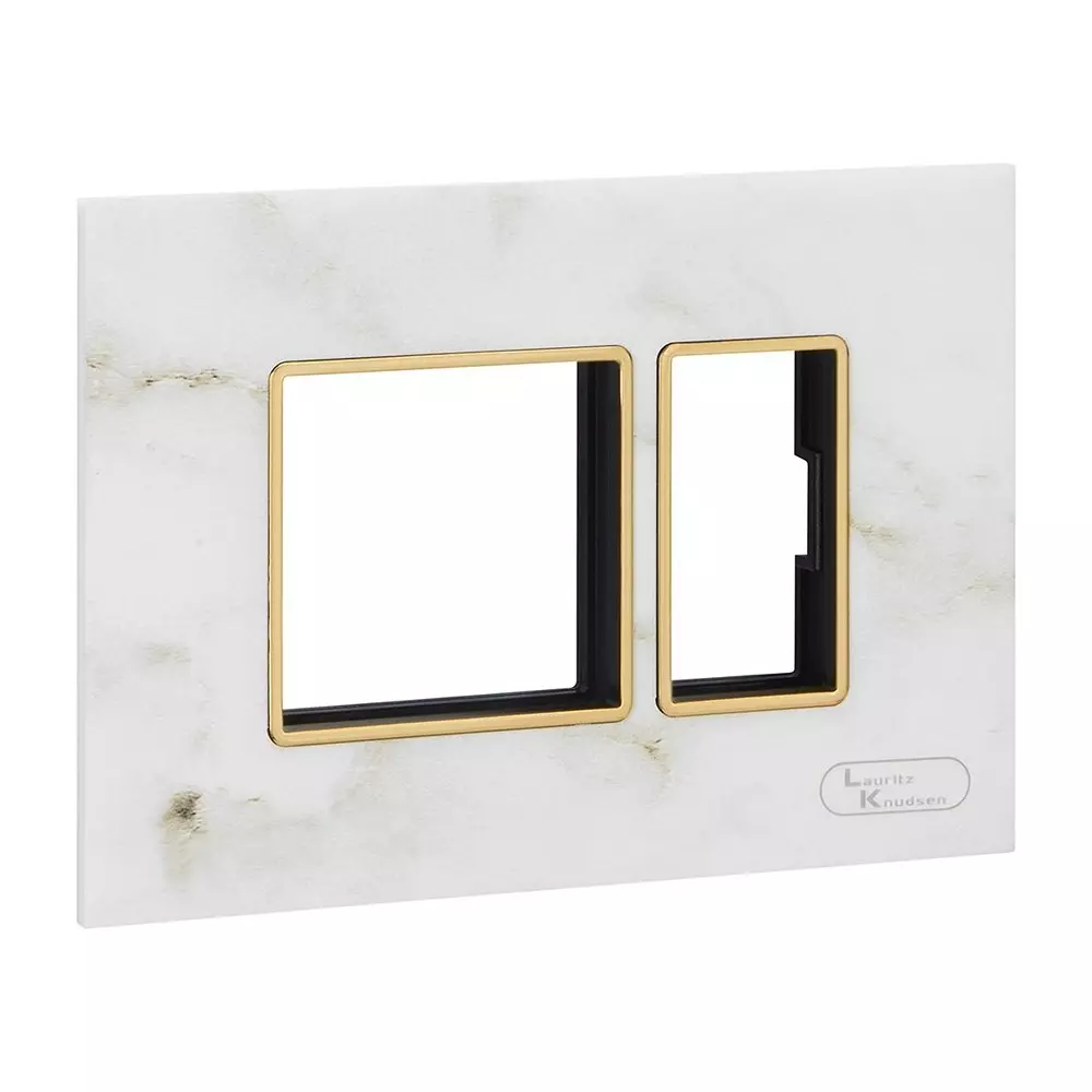 lt-lauritz-knudsen-entice-cover-plate-with-grid-frame-white-marble-color-3-module-cb91103fw07