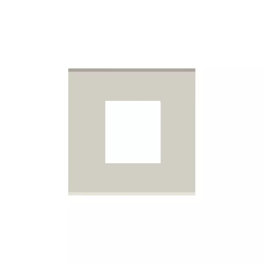 Norisys CUBE Series 2 Module Flat'5 Plate with Frame Ice Silver, C6402 .03