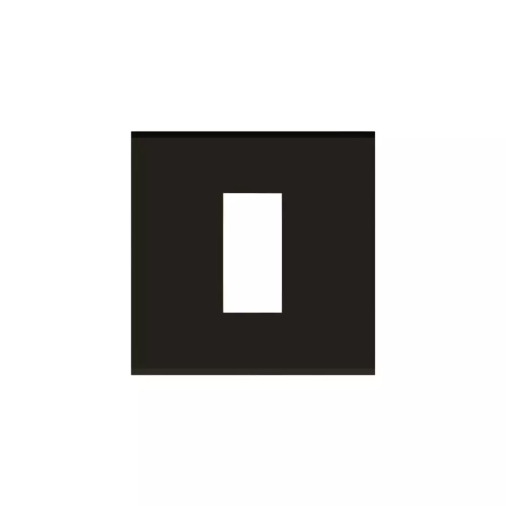 Norisys CUBE Series 1 Module Flat'5 Plate with Frame Charcoal Black, C6401 .17