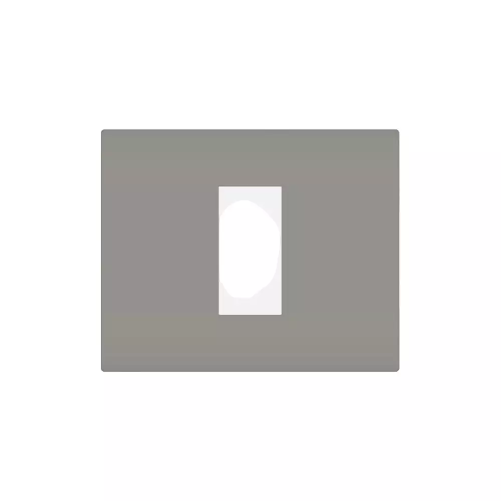 Norisys SQUARE Series Smart Plate with Frame Graphite Gray 1 Module, S7631 .23