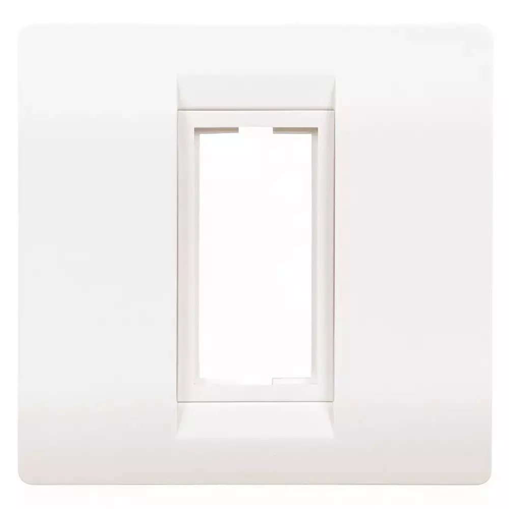 K9 Euro Cover Plate With Base Frame White (Pack of 10)