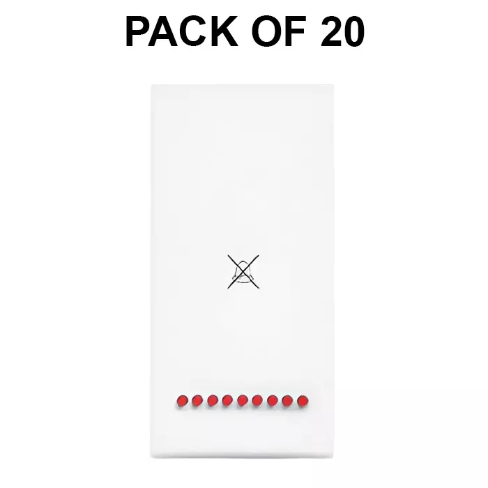 K9 Evoq DND Switch with Indicator White, 9285 (Pack of 20)