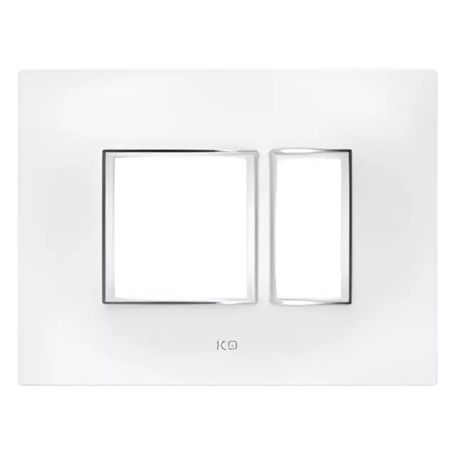 K9 Evoq Cover Plate With Base Frame Ultra Chrome 3 Module White, 9313 (Pack of 10)