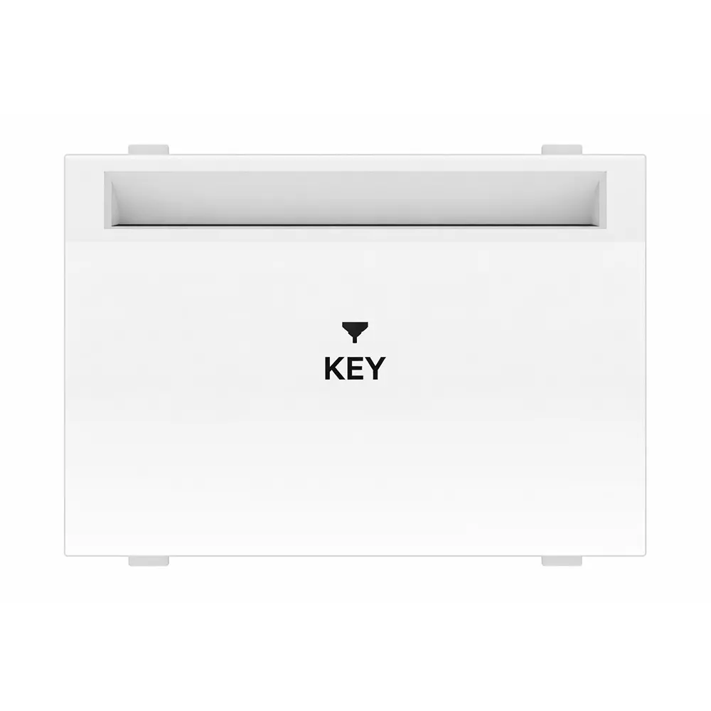 Anchor Rider Key Card Unit Without Card 2 Module 20 A White PVC Plastic for Industrial and Home Use, 47220 (Pack of 6)