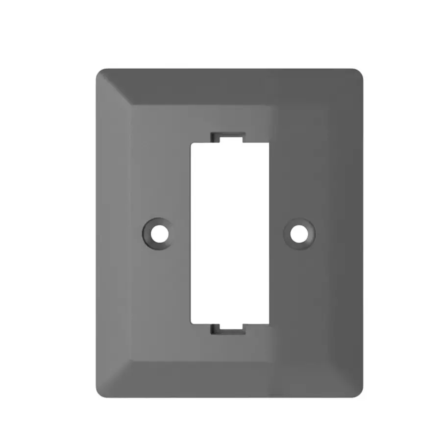 Anchor Rego Cover Plate Single Mounting 1 Module Graphite Black PVC Plastic for Industrial and Home Use, 48101