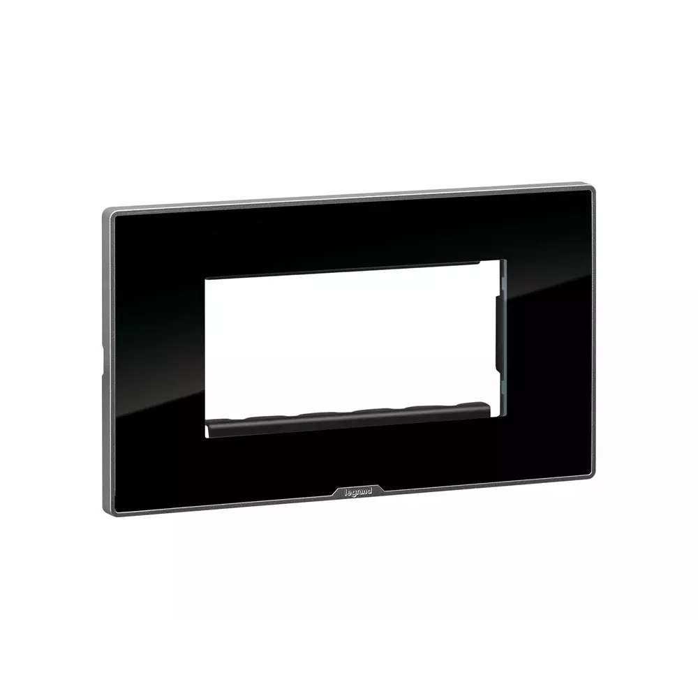 legrand-myrius-series-4-m-modular-cover-plate-with-frame-high-grade-polycarbonate-ice-black-6795-44