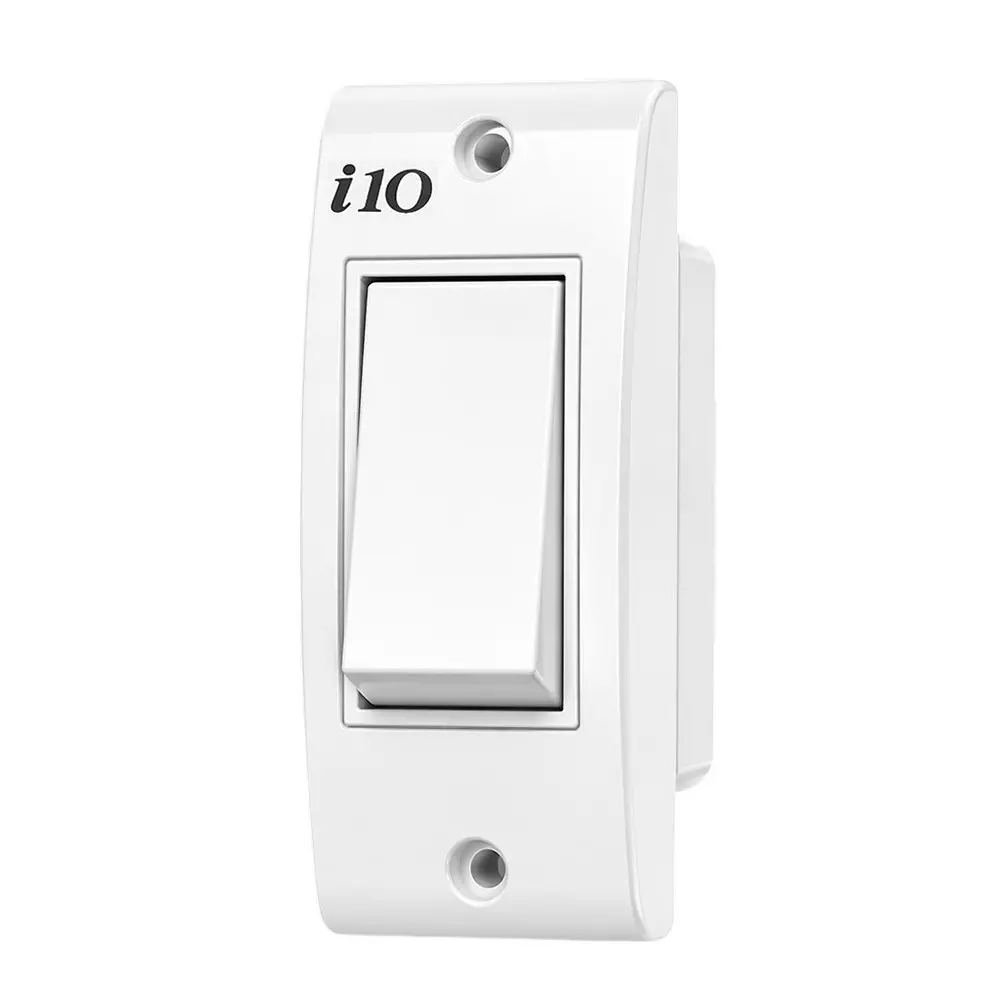 AP i10 Urea Series P-1 Switch Polycarbonate 1 Module 6 A 1-Way White, i101 (Pack of 20 Pcs)
