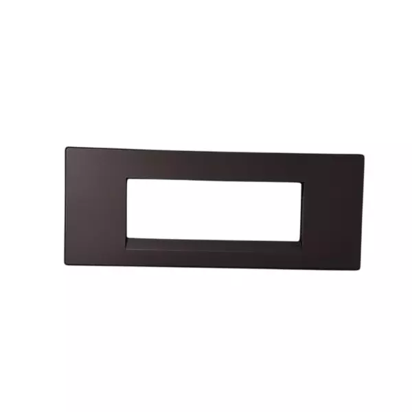 L&T [ Lauritz Knudsen ] Englaze Plastic Cover Plate With Plastic Grid Frame Champagne Gold Color 6 Module, CB92106FC01