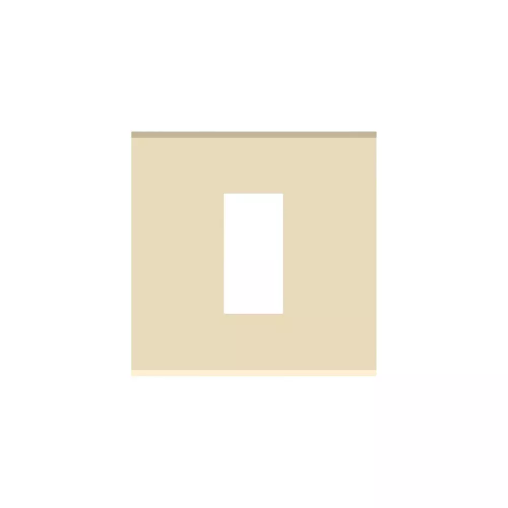 Norisys CUBE Series 1 Module Flat'5 Plate with Frame Matt Gold, C6401 .16