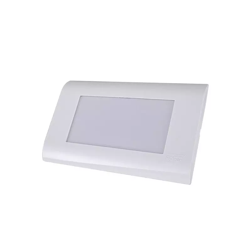 RAPID Stylish Modular Plain Photo LED Plate 4 Modular White, R-215 (Pack of 5)