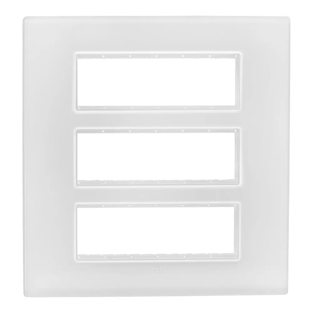 Legrand Cover Plate with Support Frame Allzy White 18 Module, 6813 10 (Pack of 10)