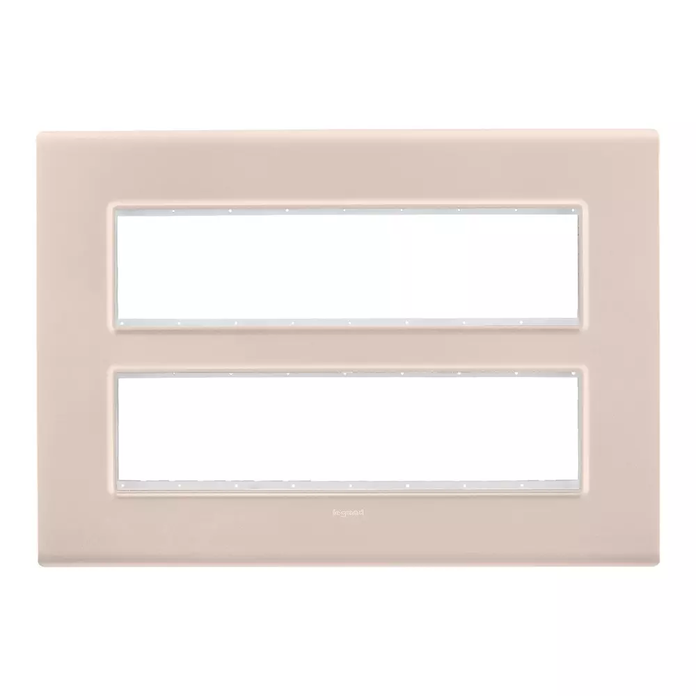Legrand Cover Plate with Support Frame Allzy Rose Gold 16 Module, 6813 64 (Pack of 10)