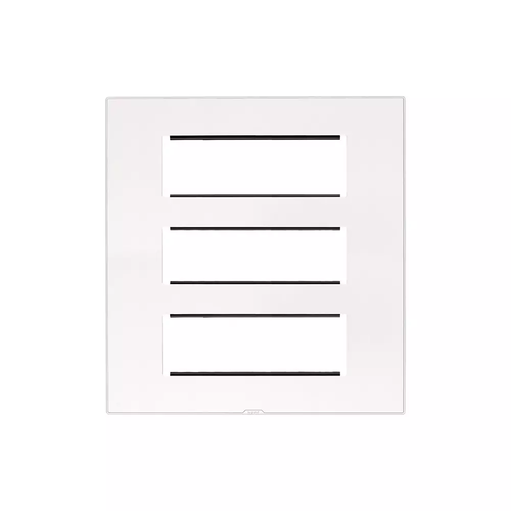 Legrand Cover Plate with Support Frame Myrius Classic White 18 Module, 6795 18