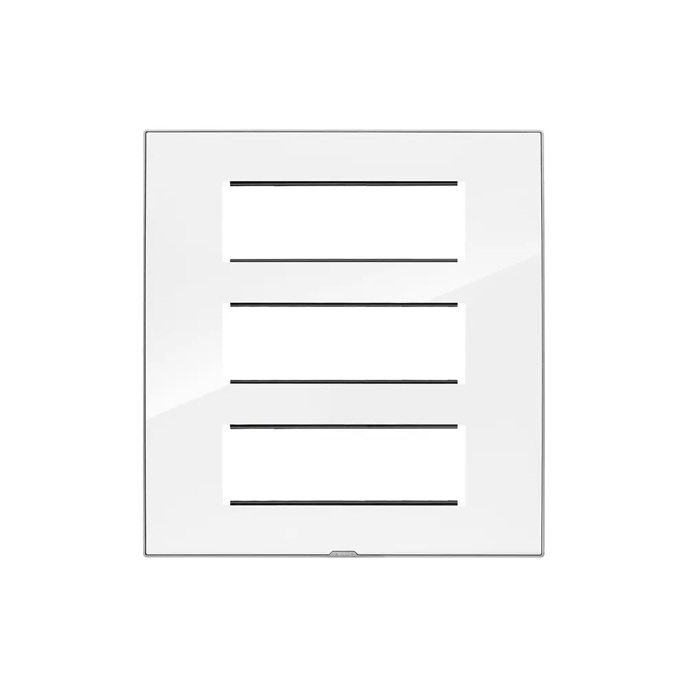 Legrand Cover Plate with Support Frame Myrius Ice White 18 Module, 6795 38