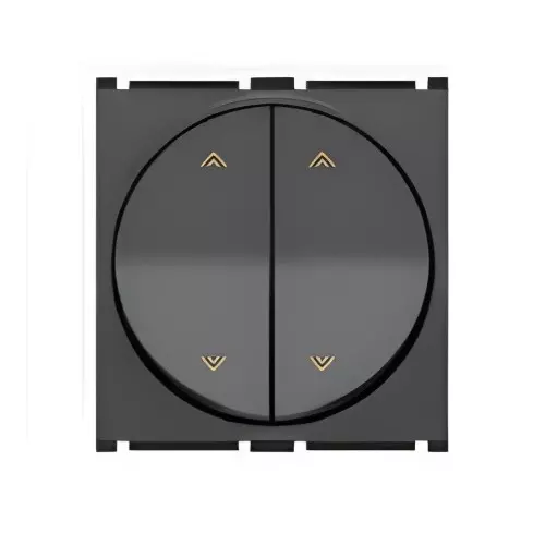 Goldmedal Modular 2 Switch 10 Amp 2 Way 2 M Carbon Grey, 182603