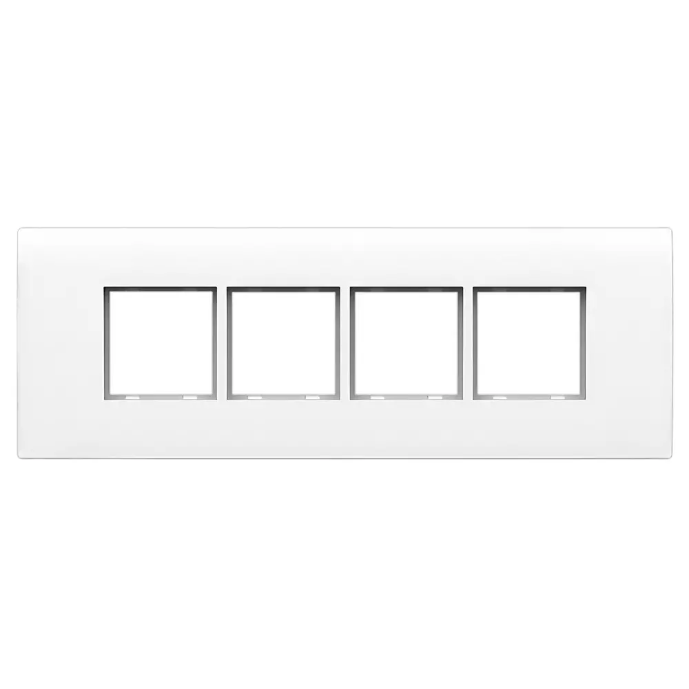 K9 Evoq Cover Plate With Base Frame Matrix 8 Module (Horizontal) White, 9306 (Pack of 10)
