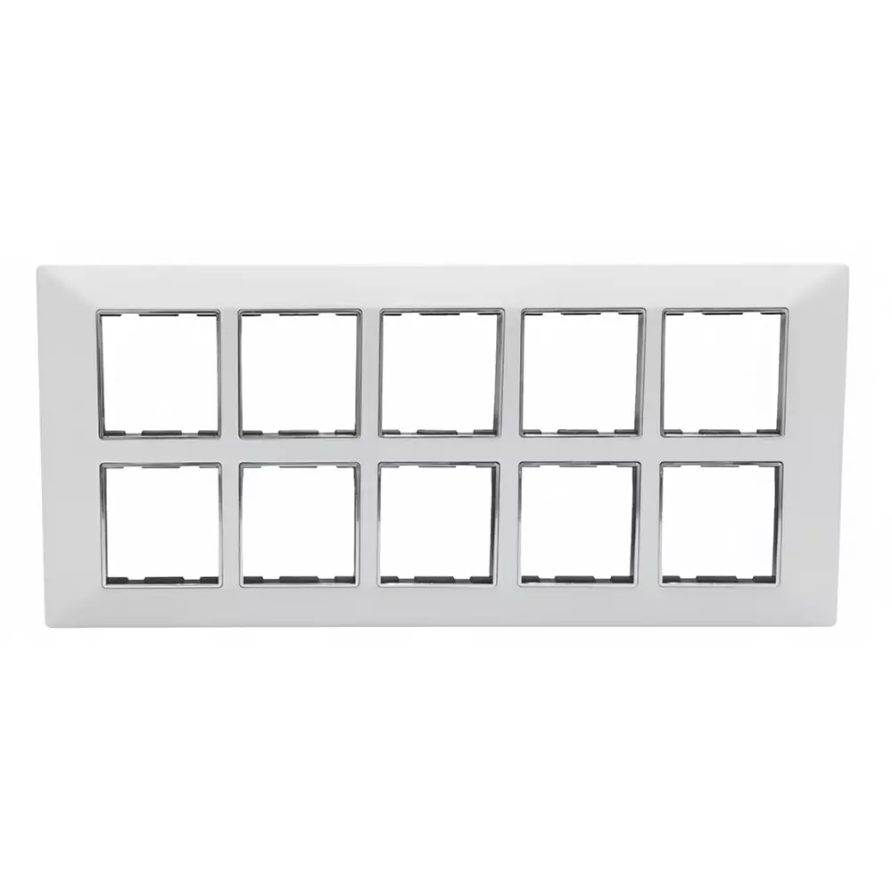 HOSPER Universal Series Classic Modular Plate White 20 Module 12x7 inch, RC13