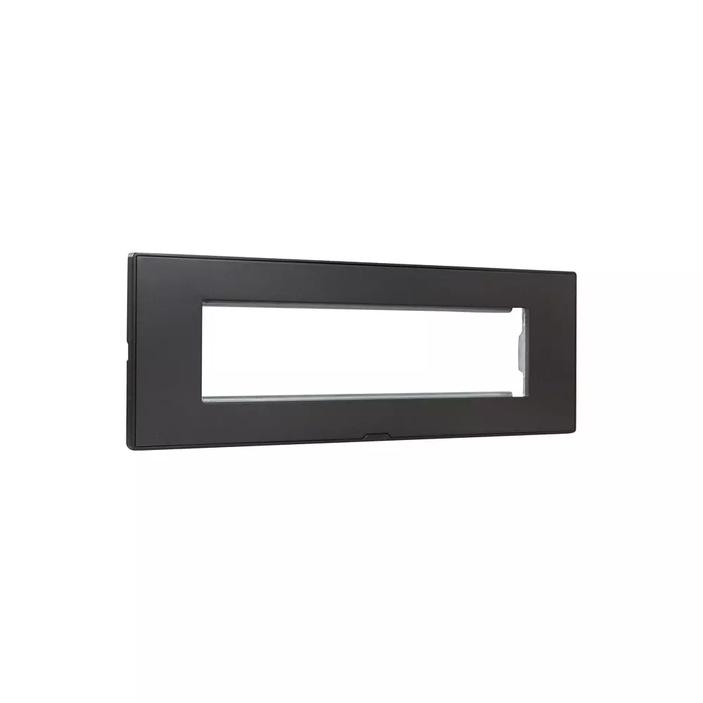 Legrand Myrius Series 8 M Modular Cover Plate with Frame High Grade Polycarbonate Charcoal Grey, 6797 08