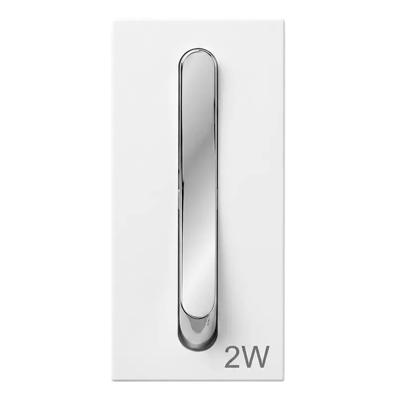 AP Magic Series Sleek Switch Polycarbonate 1 Module 10 A 2-Way White, M029 (Pack of 20 Pcs)