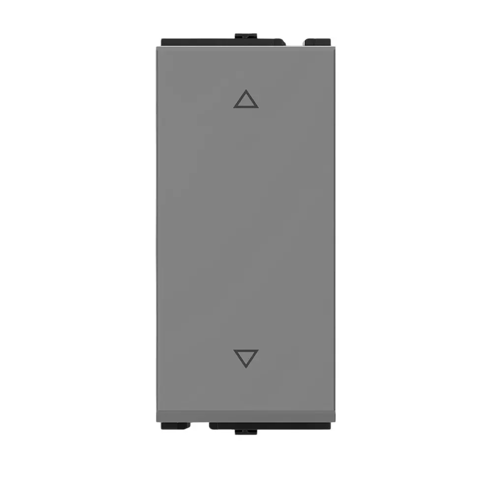 AP Tanish Series Gem Switch Polycarbonate 1 Module 10 A 2-Way Carbon Grey, TC28 (Pack of 20 Pcs)