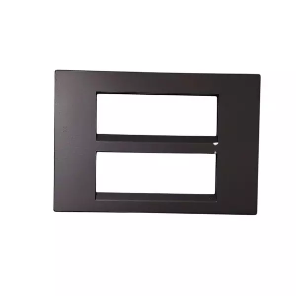 L&T [ Lauritz Knudsen ] Englaze Plastic Cover Plate With Plastic Grid Frame Champagne Gold Color 12 Module, CB92112FC01