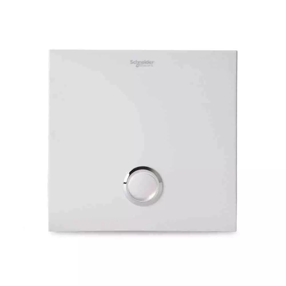 Schneider Electric ULTI Impress Push-Push Switch Cover 1 Gang Polycarbonate Pearl White, UC21SW/P>XPW-OS