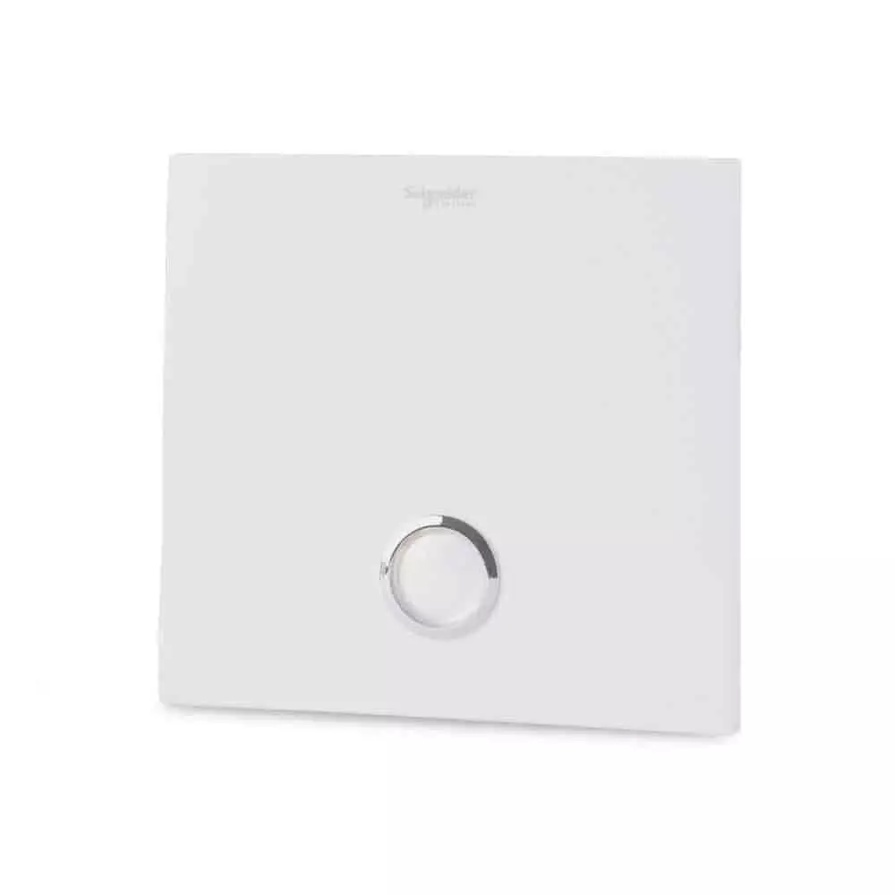Schneider Electric ULTI Impress Push-Push Switch Cover 1 Gang Polycarbonate Pearl White, UC21SW/P>XPW-OS