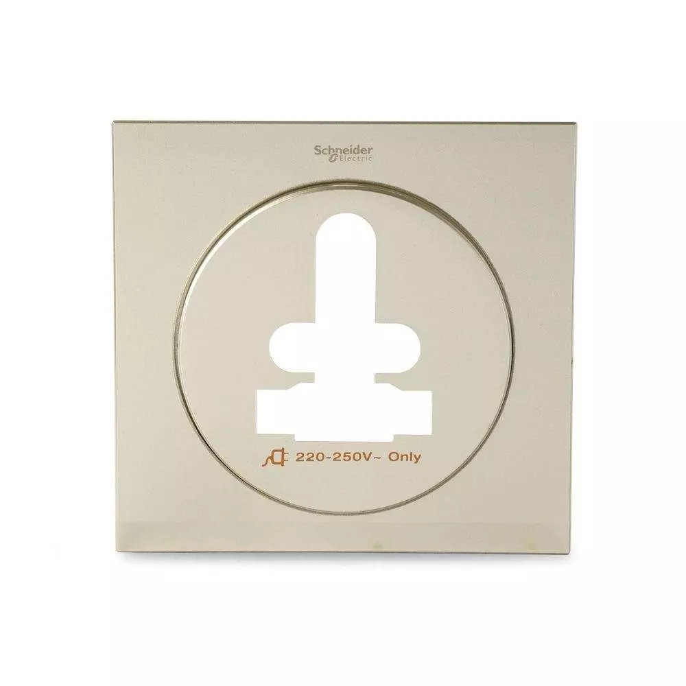 Schneider Electric ULTI Impress Truglobal Socket Cover Plate 220-250 V Polycarbonate Champagne Gold, UC426/16ISXCG